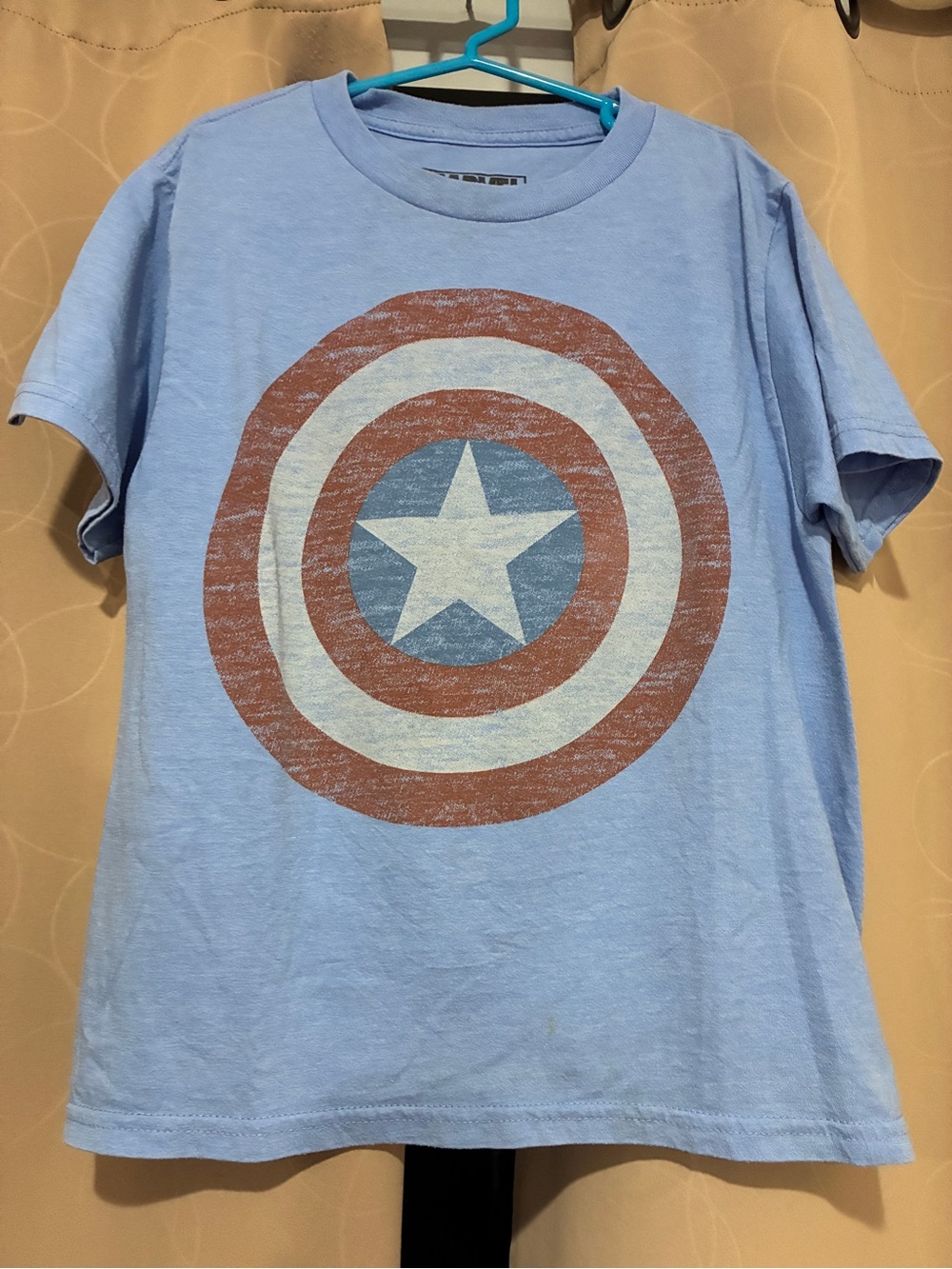Marvel Light Blue Kids Captain America Shield Tee